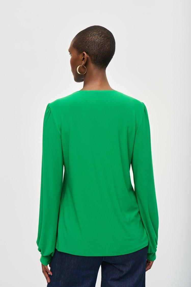 Silky Knit Flared Top- Envy Product Image