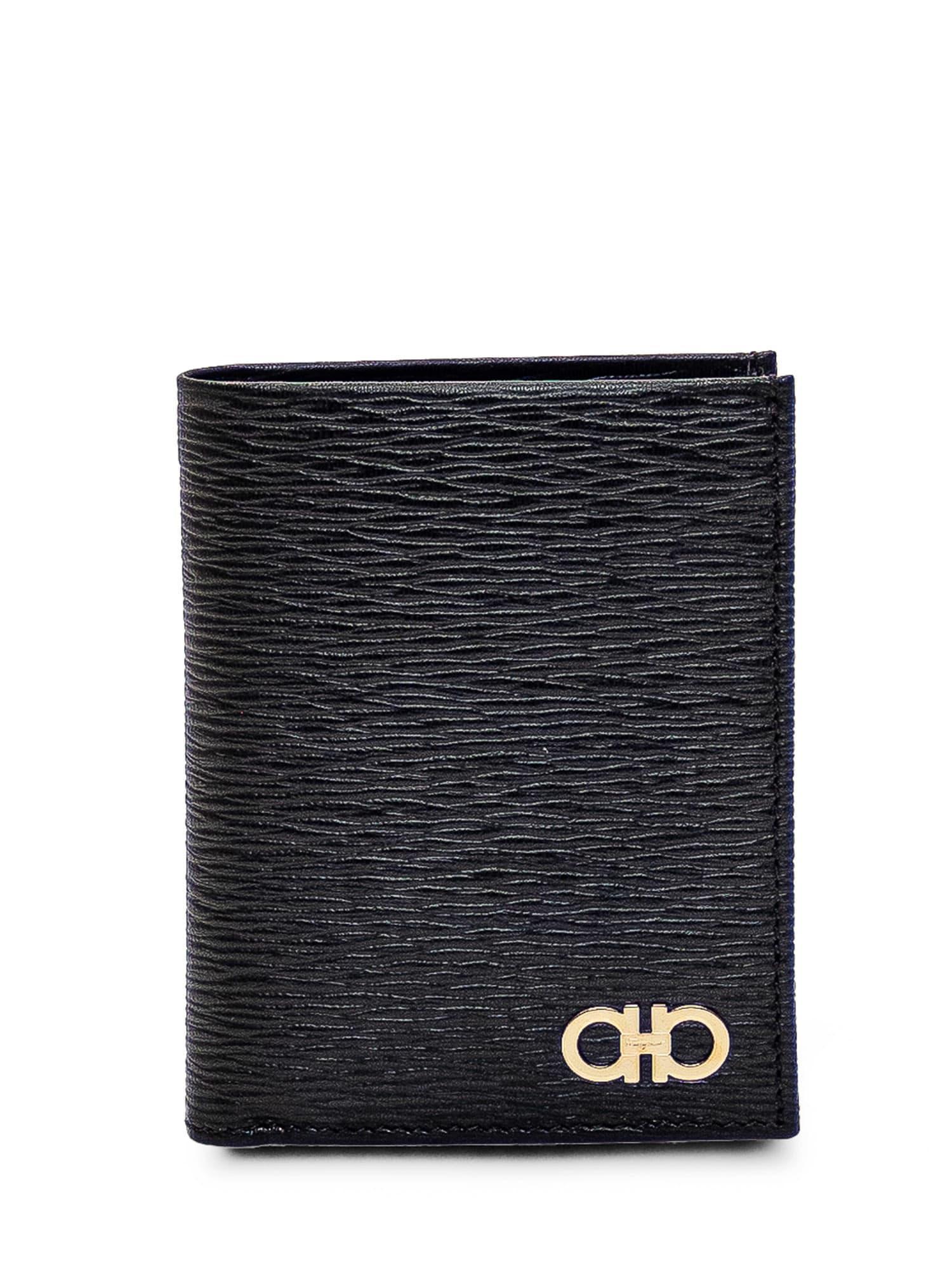 FERRAGAMO Gancini Wallet In Black Product Image