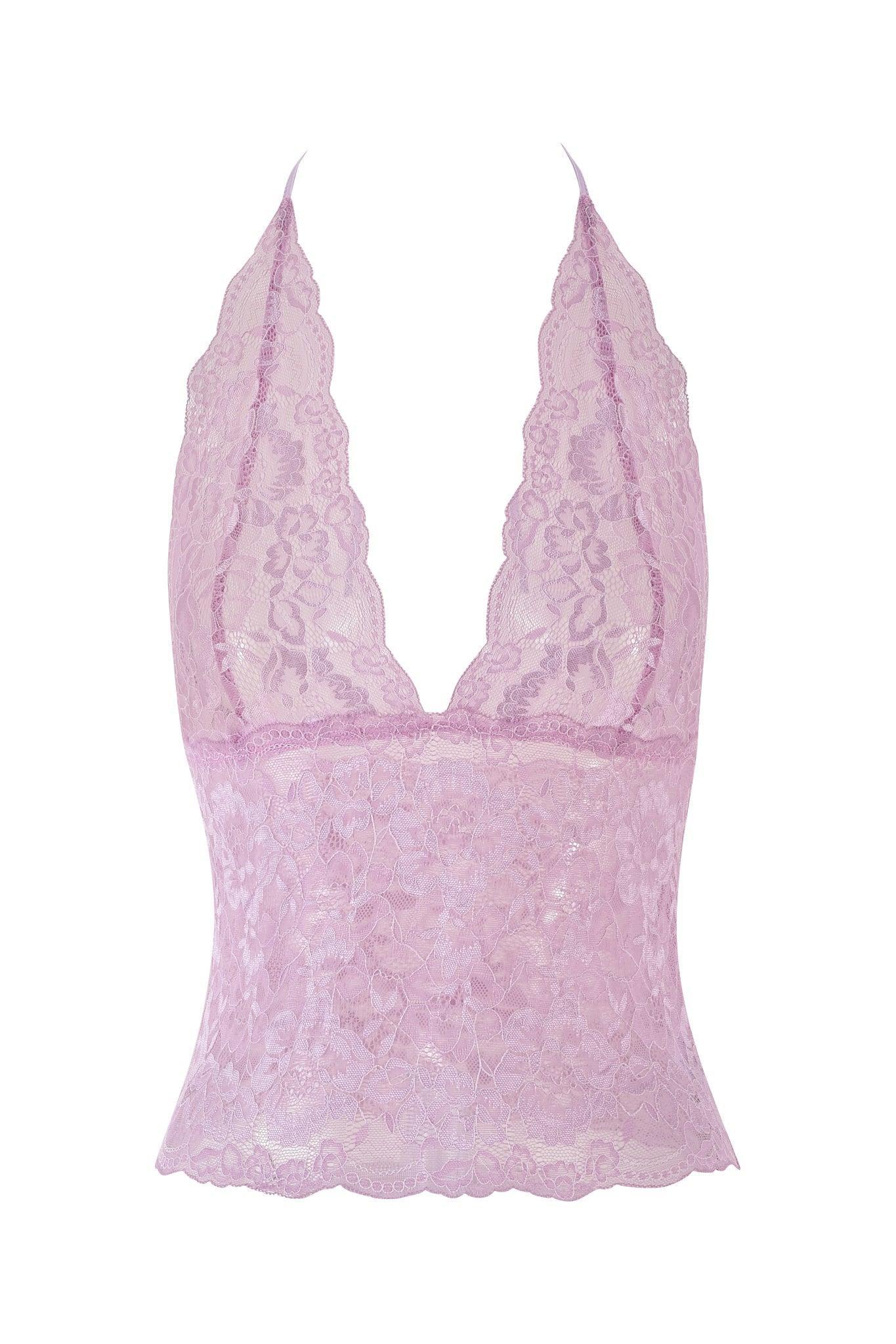 GEM HALTER TOP - PURPLE : LILAC Product Image