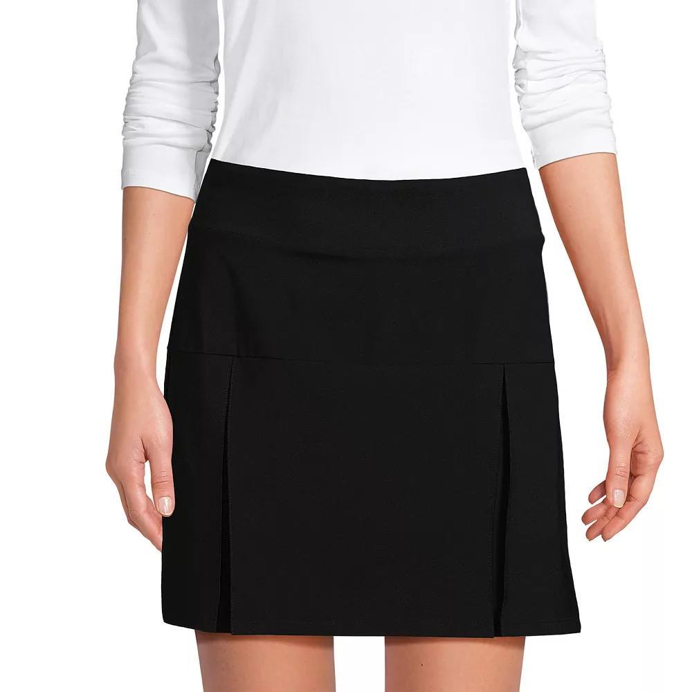 Women's Lands' End Performance Pleated Skort, Size: Large, Green Product Image