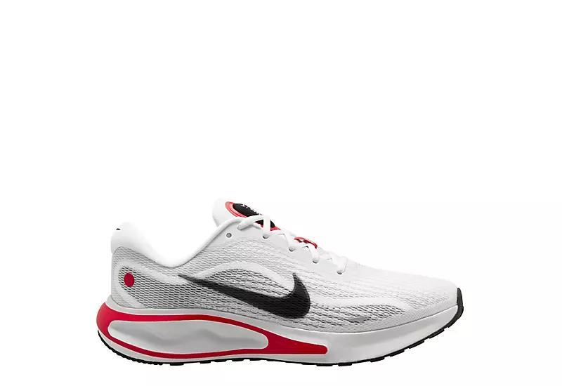 Nike Journey Run Men's Road Running Shoes, Size: 15, White Black Red Product Image