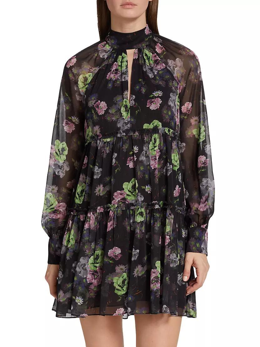Revina Floral Gauze Minidress Product Image