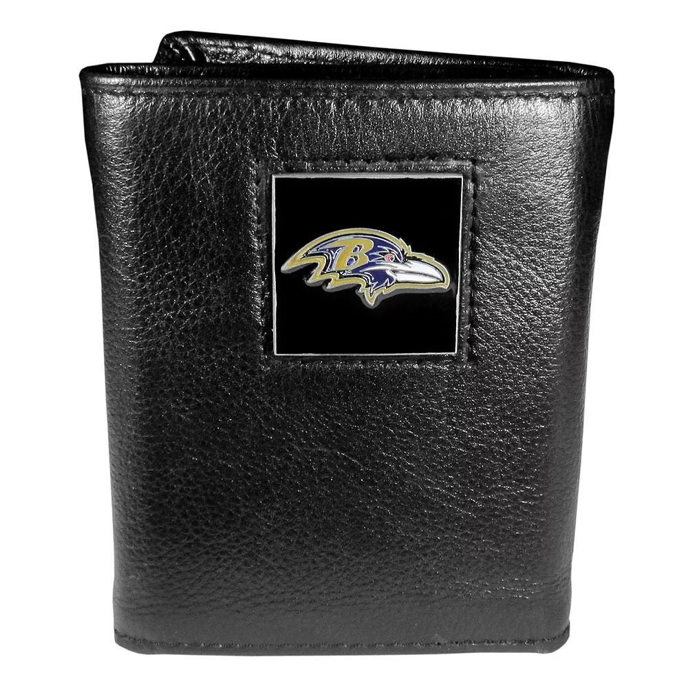 Men's Baltimore Ravens Trifold Wallet, Black Product Image