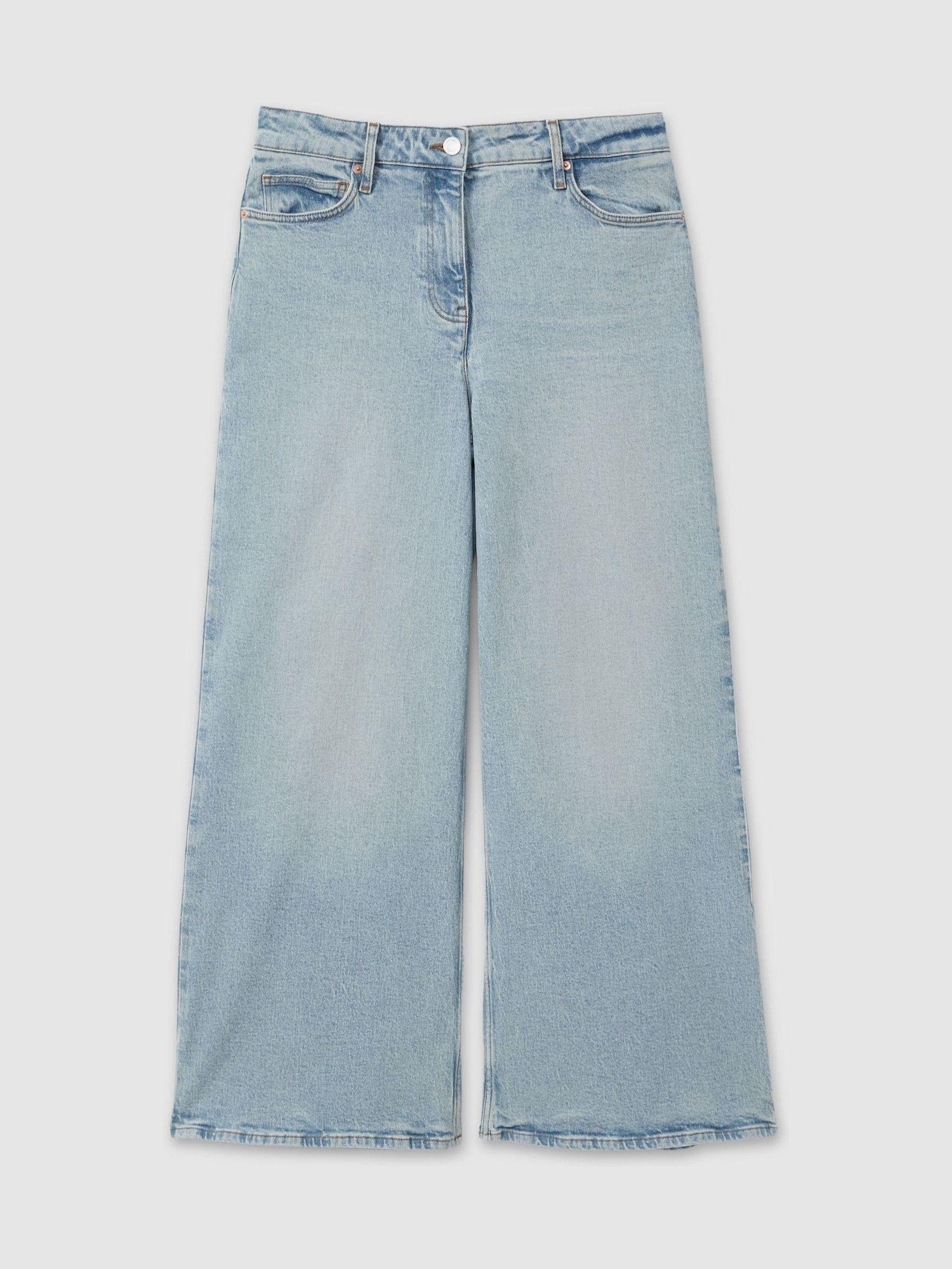 Wide Leg Jeans in Light Blue Product Image