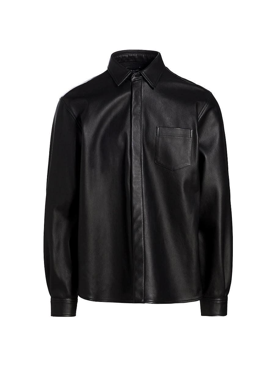 Mens Leather Overshirt Product Image