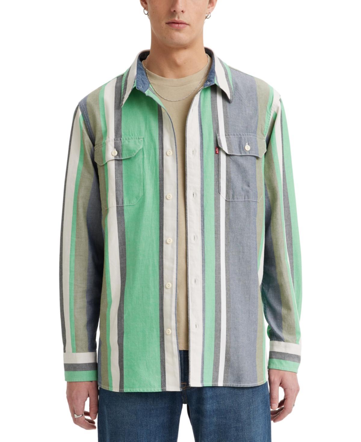 Levis Mens Worker Relaxed-Fit Button-Down Shirt Product Image