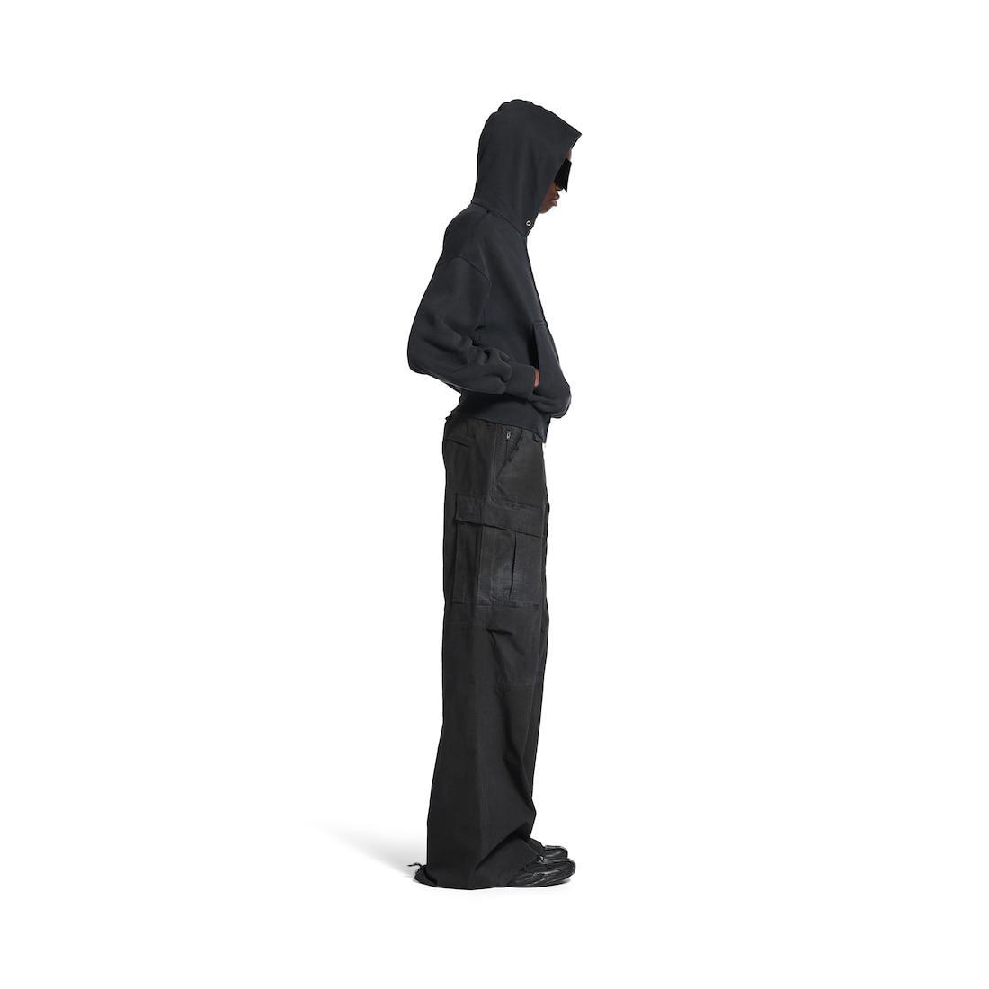 Women's Flared Cargo Pants in Black Product Image
