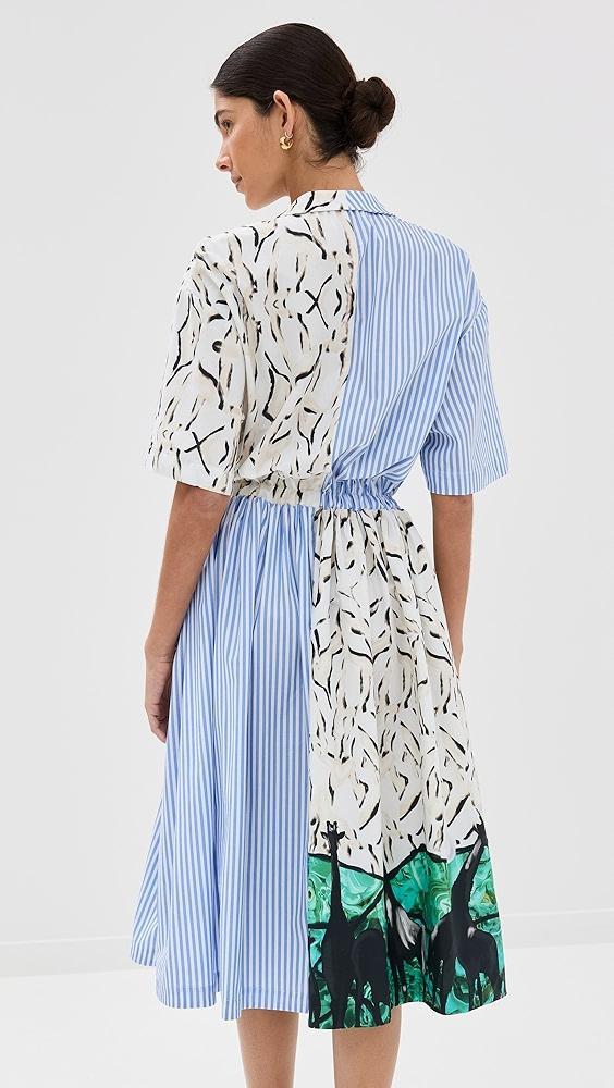 Stella Jean Dress In Double Print | Shopbop Product Image