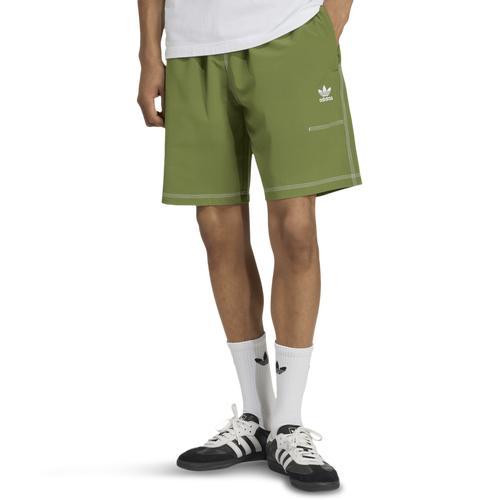 adidas Trefoil Essentials Shorts Tech Olive S Mens Product Image