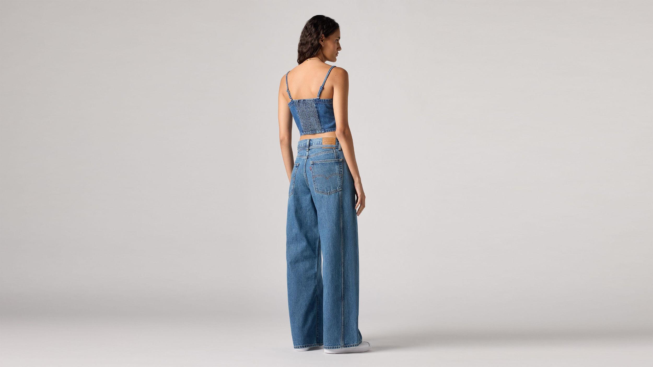 XL Baggy Straight Seamed Women's Jeans Product Image