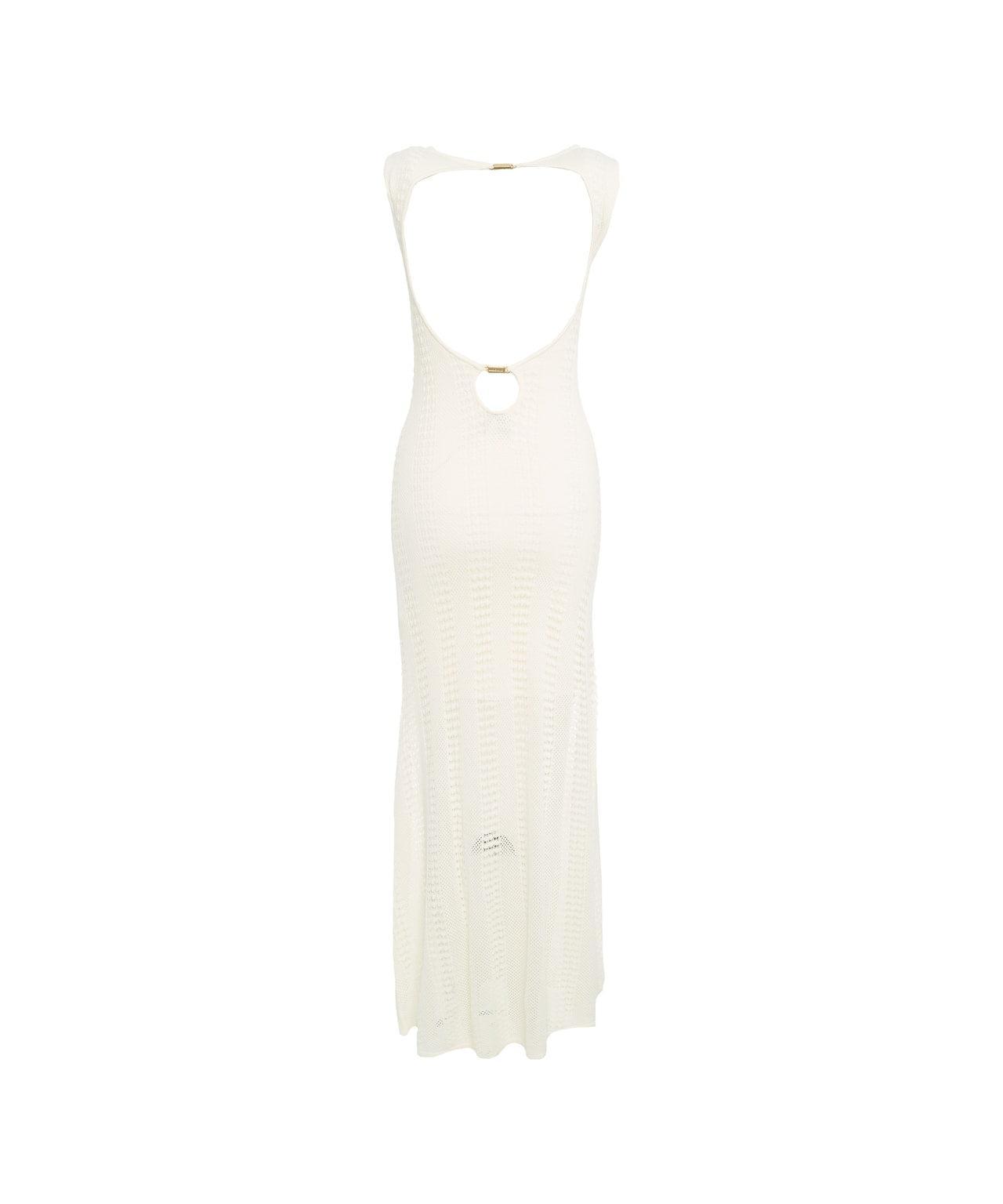 Lace crochet maxi dress Product Image