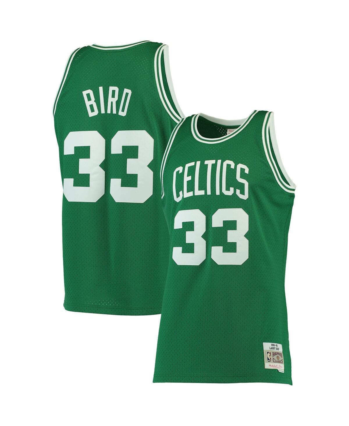 Men's Mitchell & Ness Larry Bird Kelly Green Boston Celtics Big & Tall Hardwood Classics Jersey, Size: 5XB Product Image