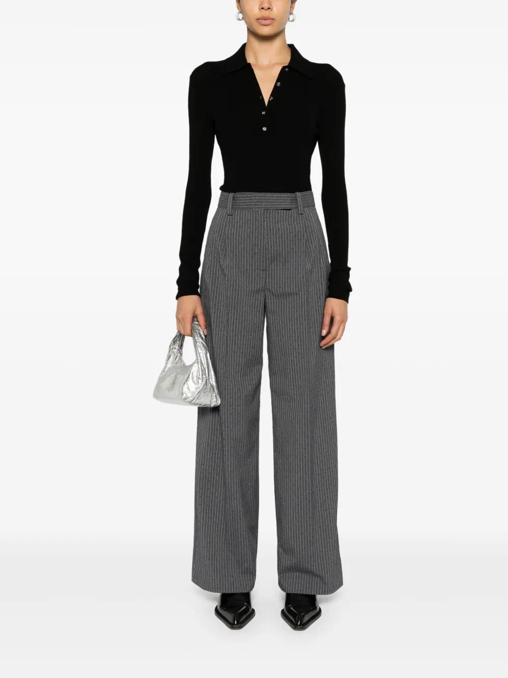 rhinestone-embellished trousers Product Image