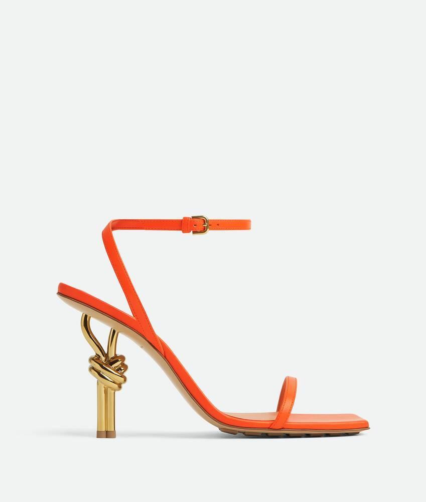 Women's Knot Sandal in New orange Product Image