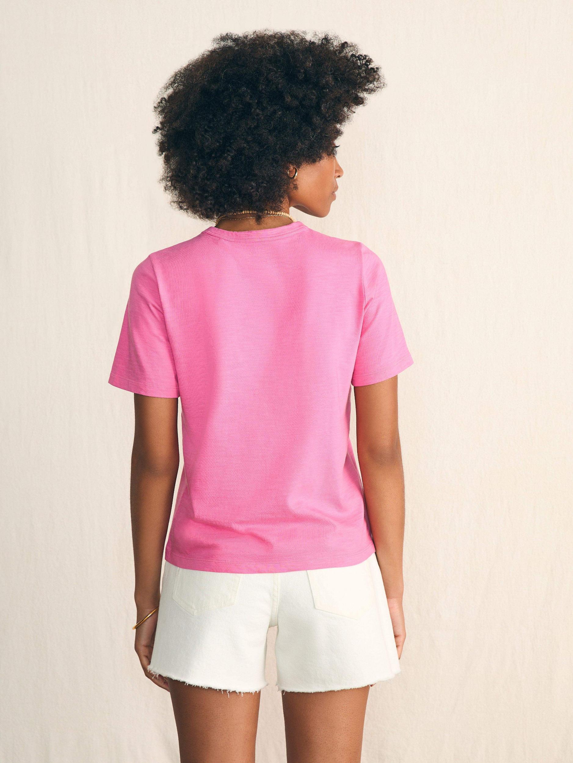 Sunwashed Crew Tee - Cone Flower Female Product Image