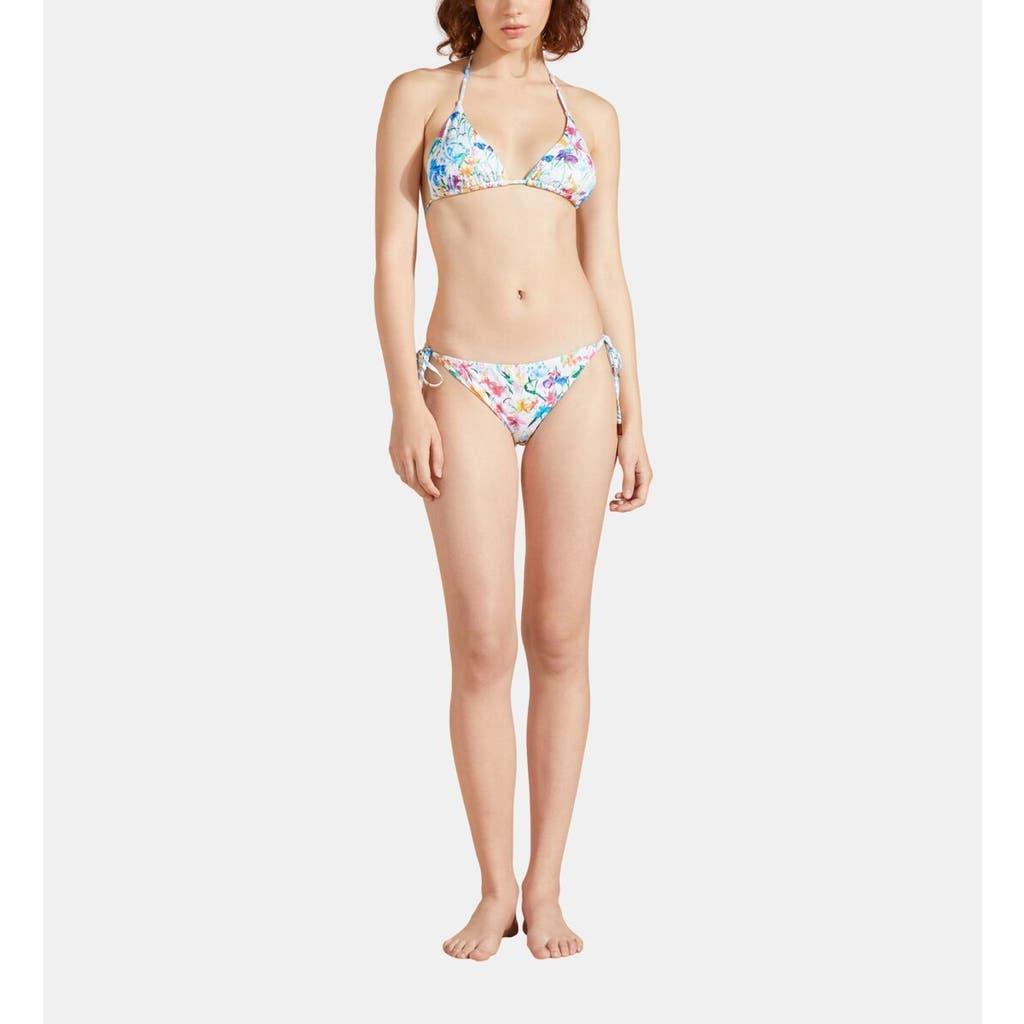 Vilebrequin Women's Happy Flowers Mini Brief Bikini Bottom in Blanc at Nordstrom, Size Small Product Image