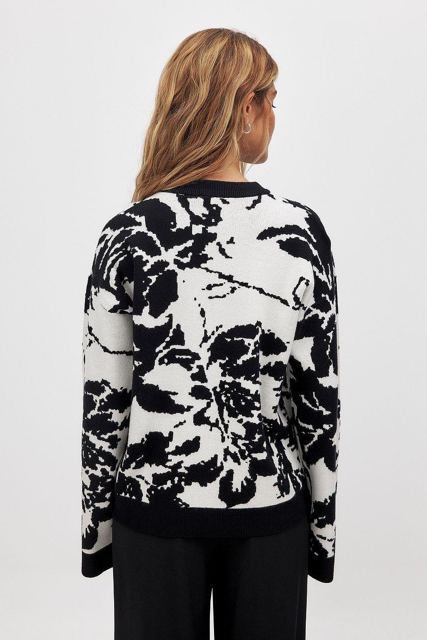 Knitted Jacquard Sweater Product Image