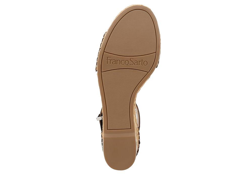 Franco Sarto Clemens Leather Platform Wedge Espadrilles Product Image