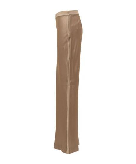 ALBERTA FERRETTI Satin Pants In Gold Product Image