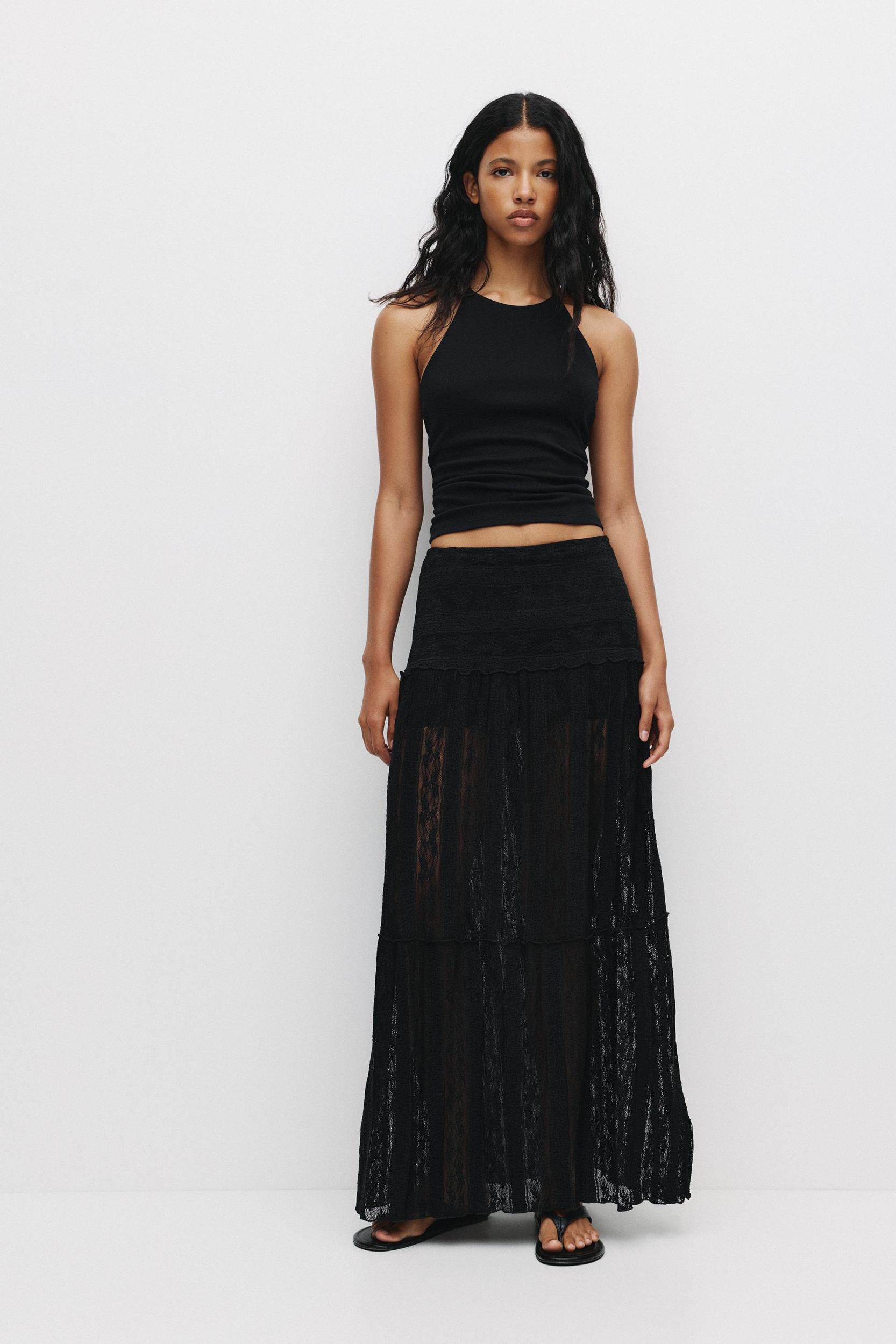 Lace midi skirt Product Image
