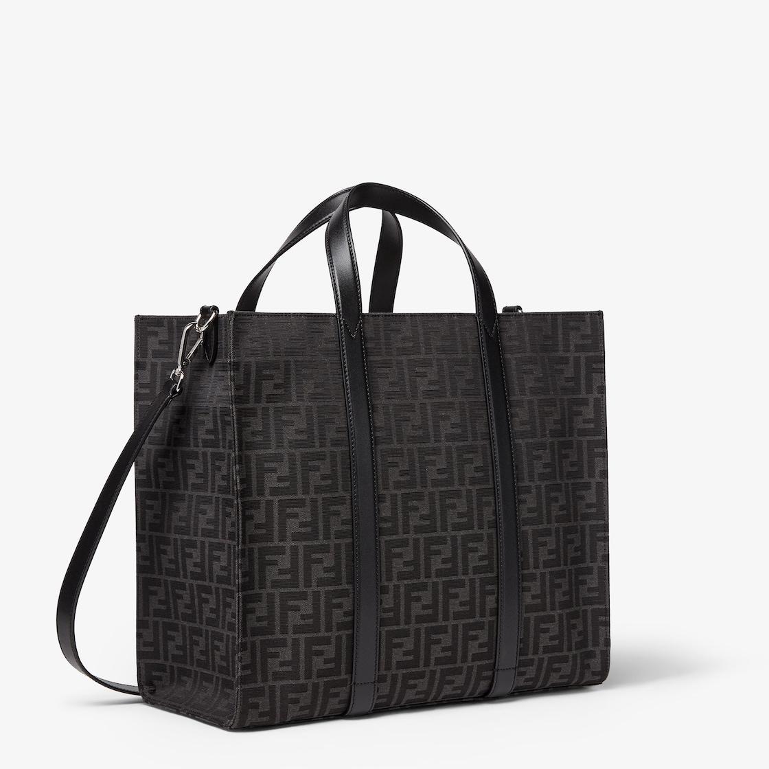 FF Jacquard ShopperFF jacquard fabric bag Product Image