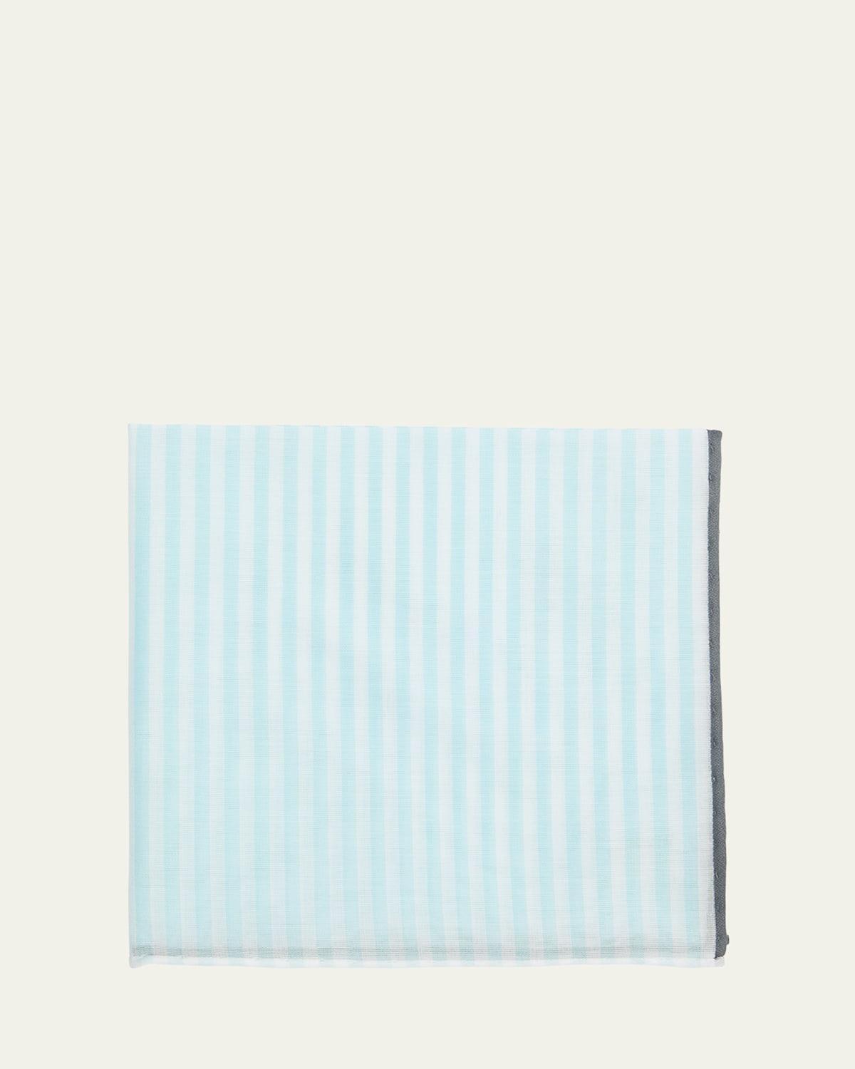 Men's Buren Cotton Stripe Pocket Square Product Image