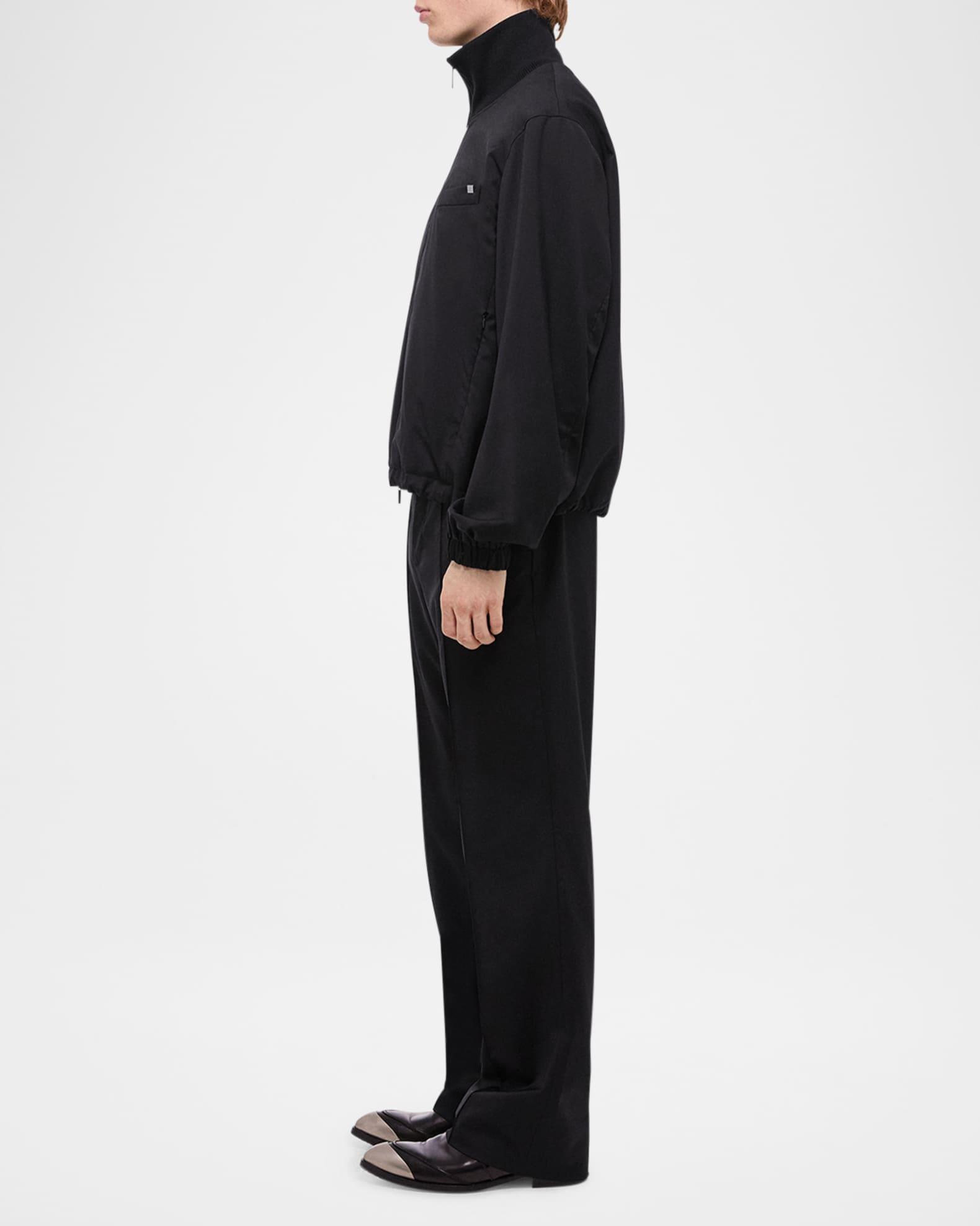 Men's Wool Full-Zip Bomber Jacket Product Image