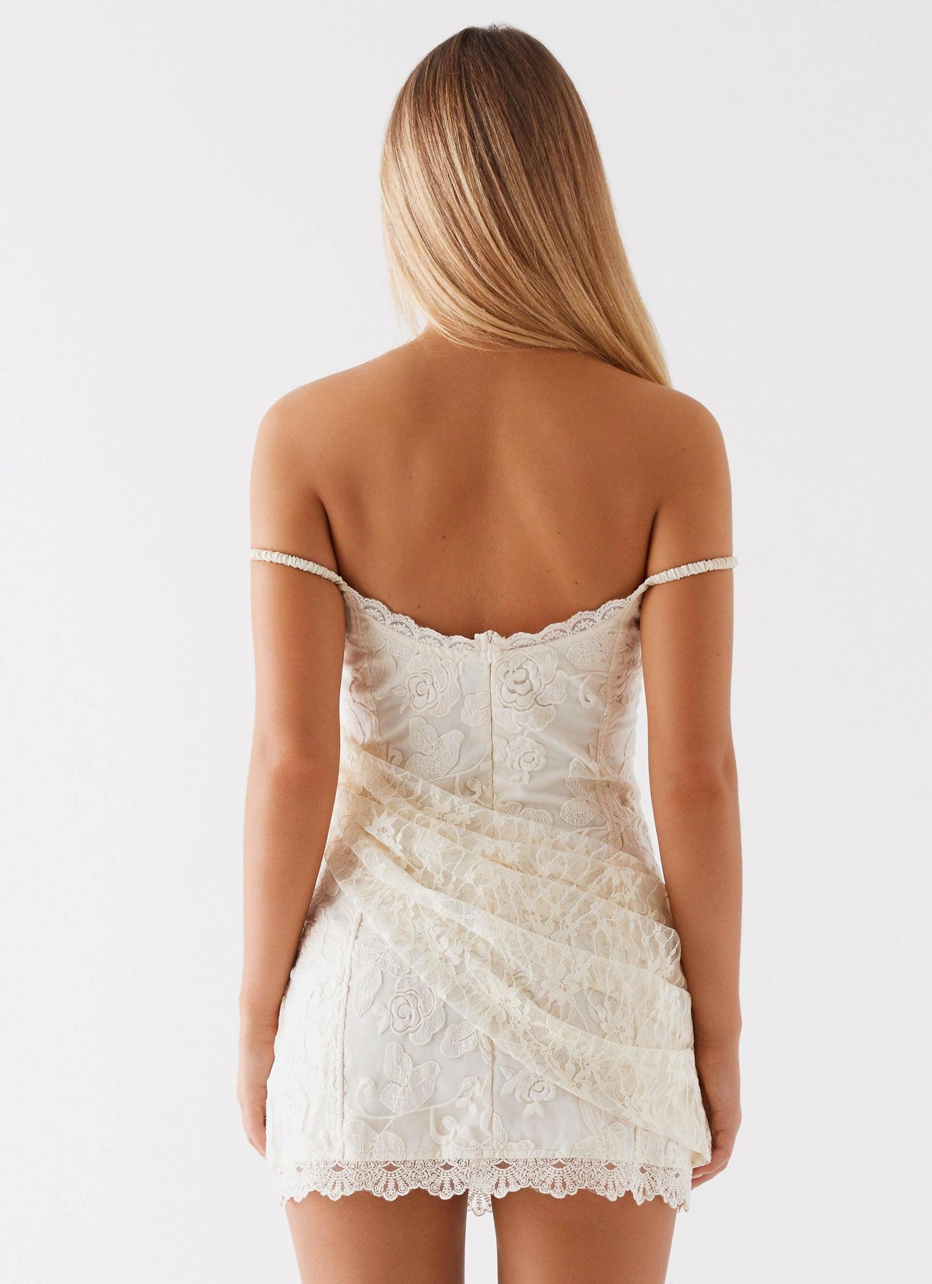 Knockout Mini Dress - White Product Image