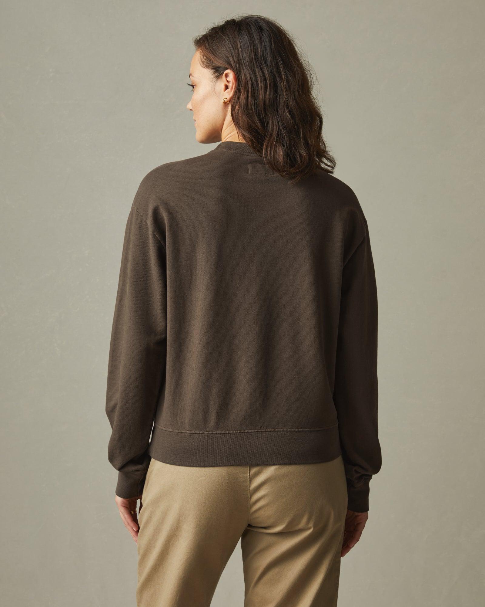Women's Relaxed French Terry Sweatshirt - Oak Female Product Image