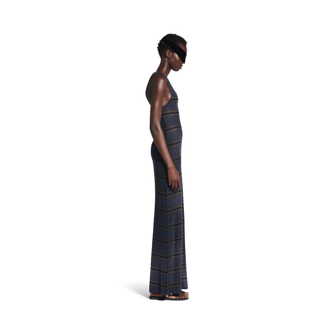 Women's Maxi Tank Top Dress in Black/multicolored Product Image