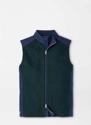 Peter Millar Mens Cambridge Wool Vest | Color: Lacinato | Size: S Product Image