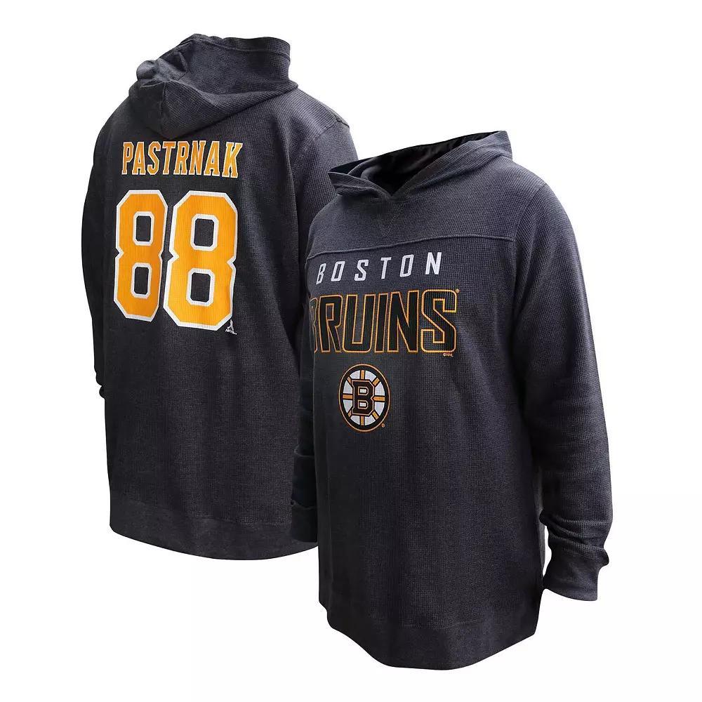 Women's Profile David Pastrnak Black Boston Bruins Plus Size Name & Number Thermal Pullover Hoodie, Size: 3XL Product Image