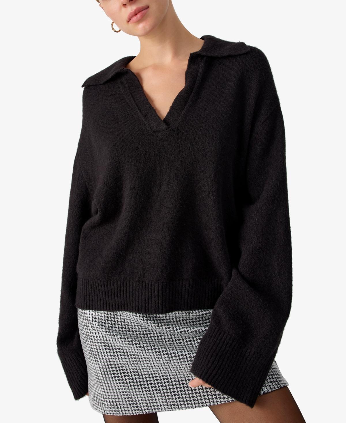 Sanctuary Johnny Collared Sweater Women's Clothing Product Image