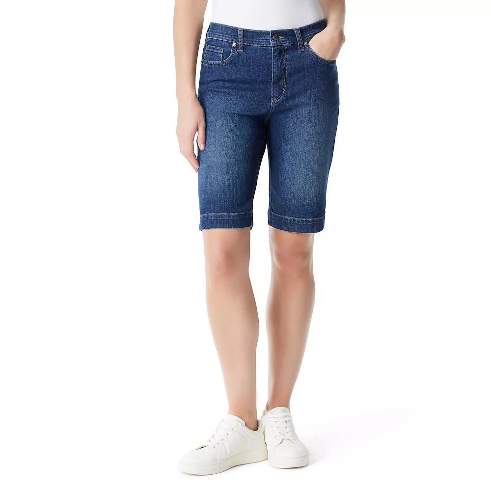 Petite Gloria Vanderbilt Amanda Bermuda Shorts, Womens Product Image