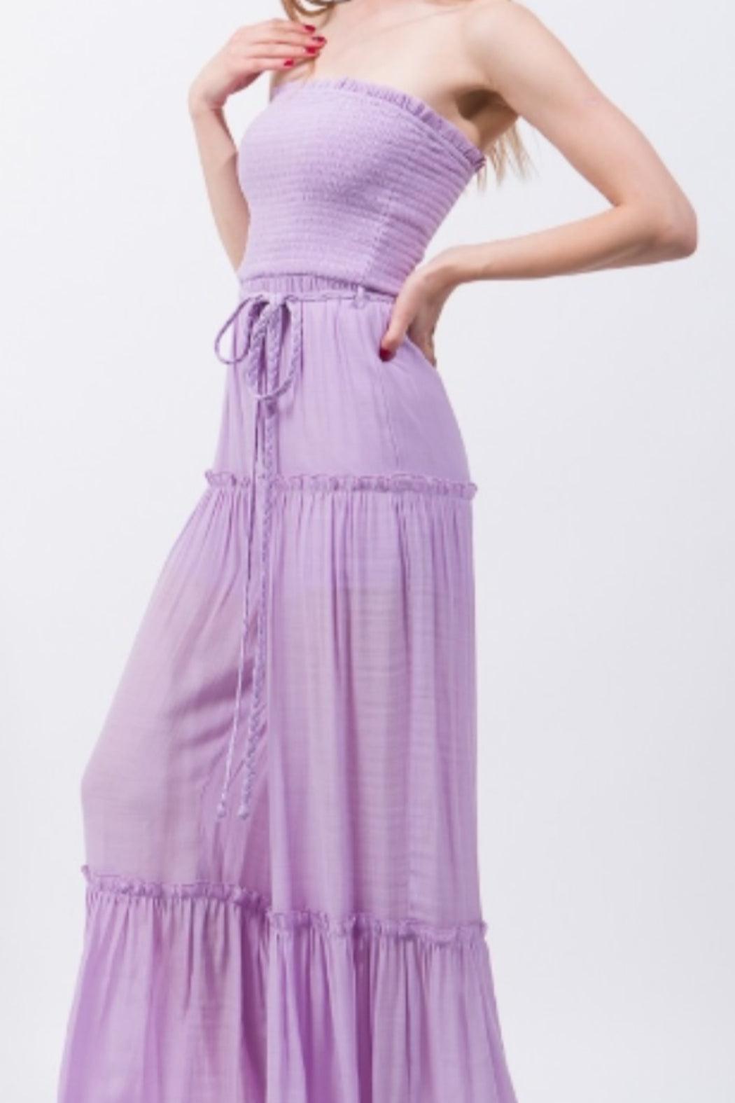 Smocked Ruffle Inspired Jumpsuit Product Image