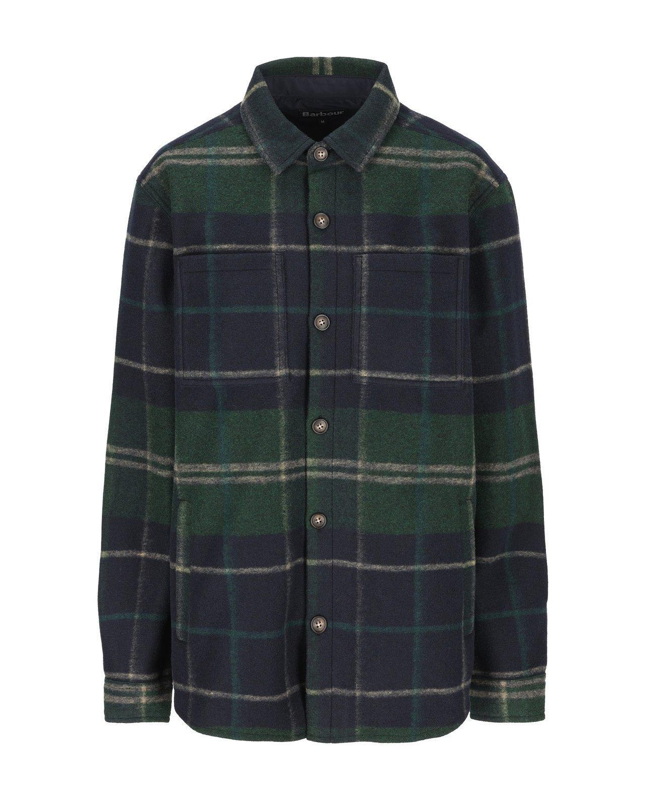 BARBOUR Checked Long In Green Product Image
