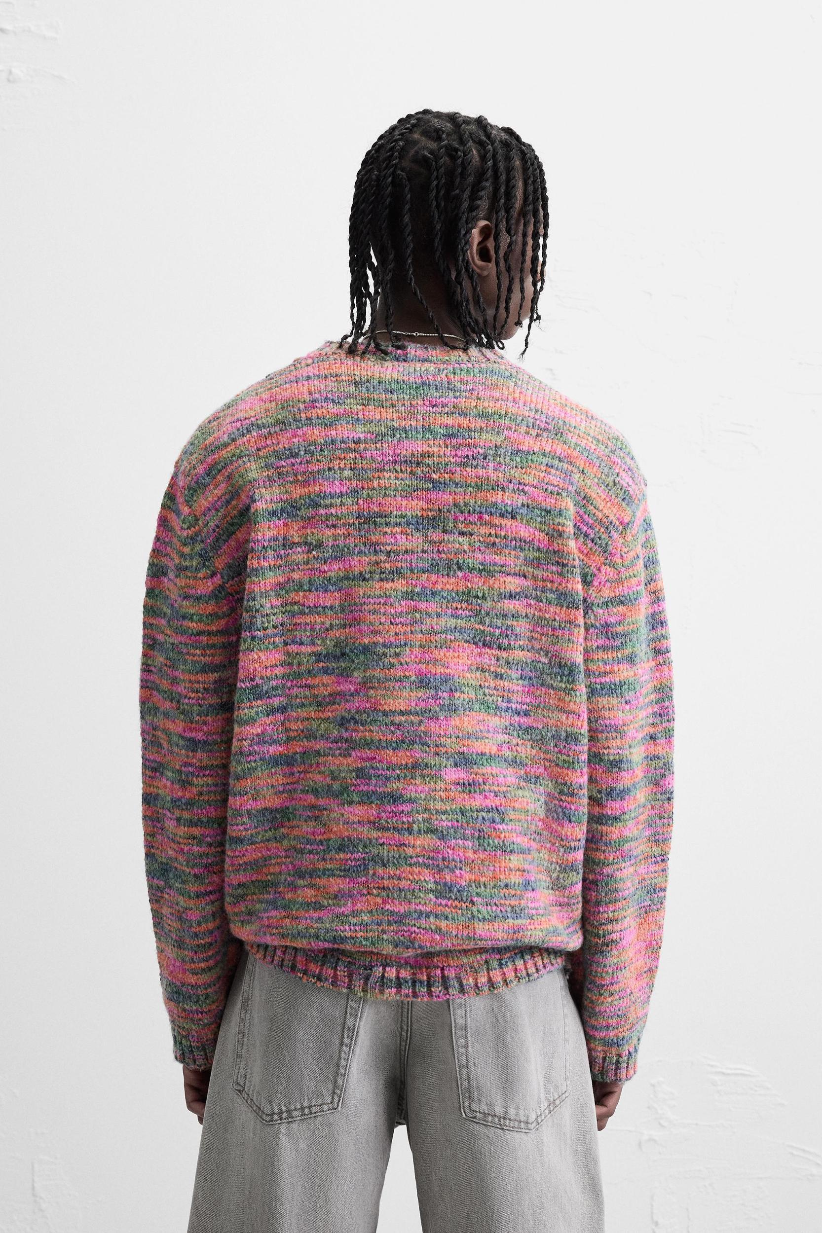 UNEVEN JACQUARD SWEATER Product Image