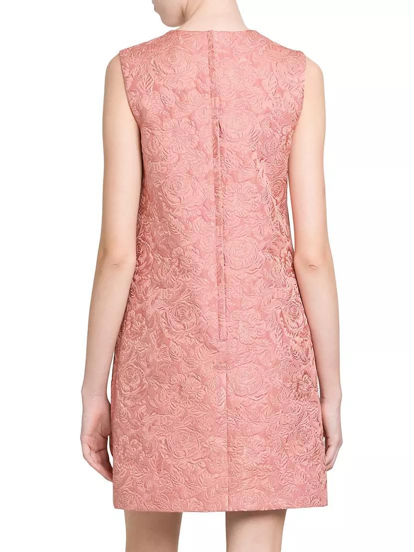 Floral Jacquard A-Line Minidress Product Image