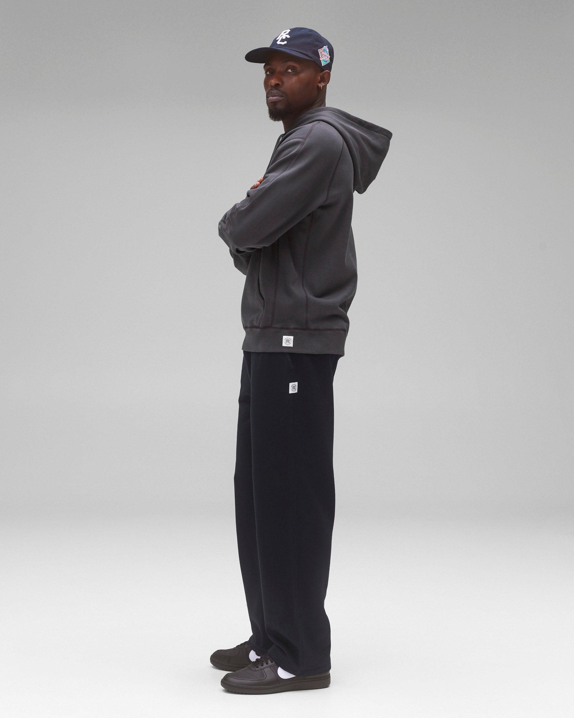 Kyoto Black Midweight Terry Slim Hoodie Male Product Image