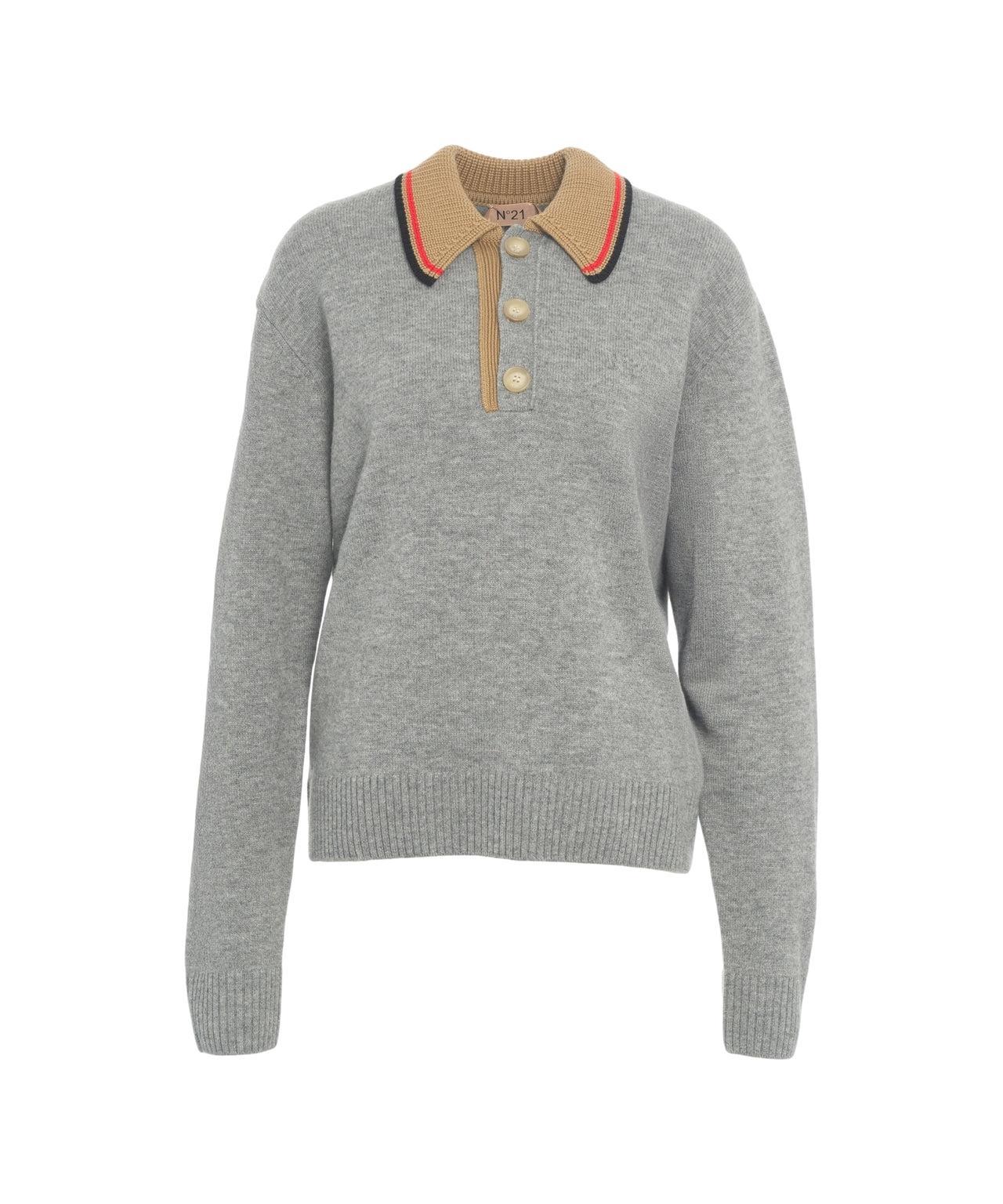 Polo Collar Pullover Product Image