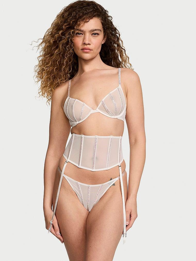 Sheer Shine Unlined Low-Cut Demi Bra Product Image