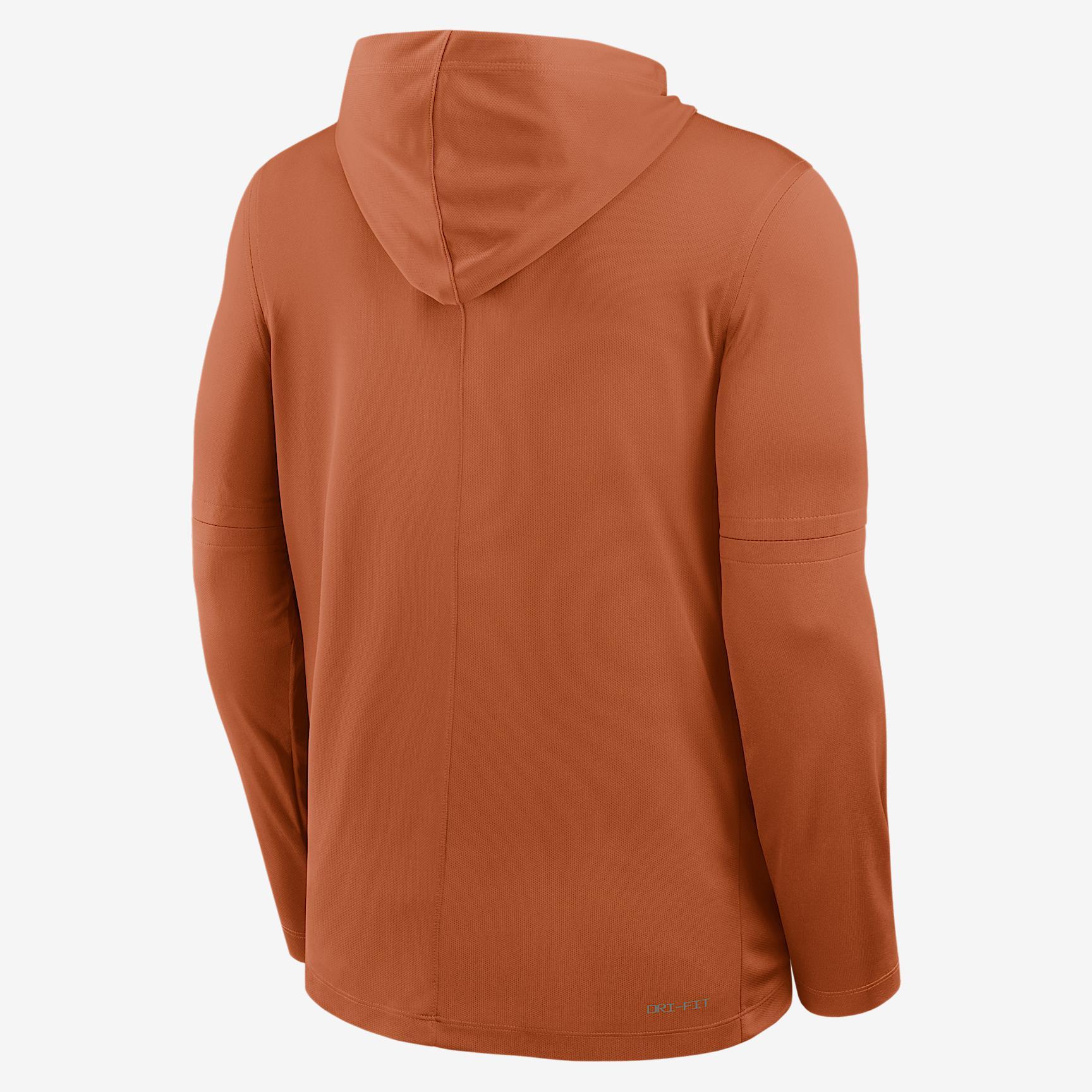 Texas Sideline Men's Nike Dri-FIT College Long-Sleeve Hooded Top Product Image