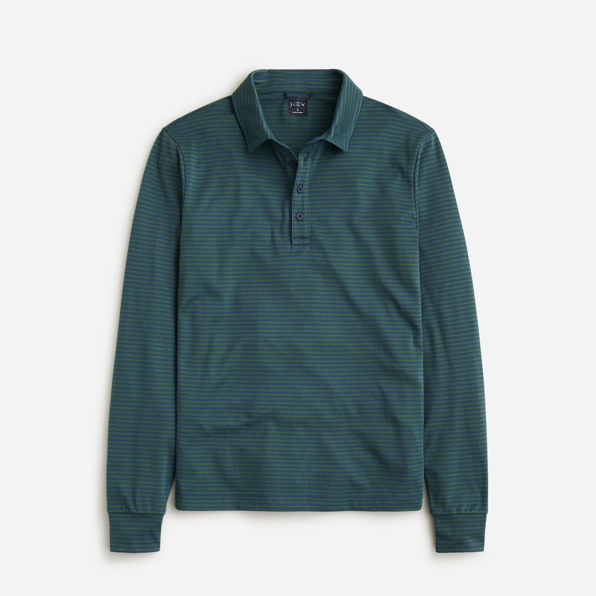 Long-sleeve performance polo shirt with COOLMAX® technology Product Image