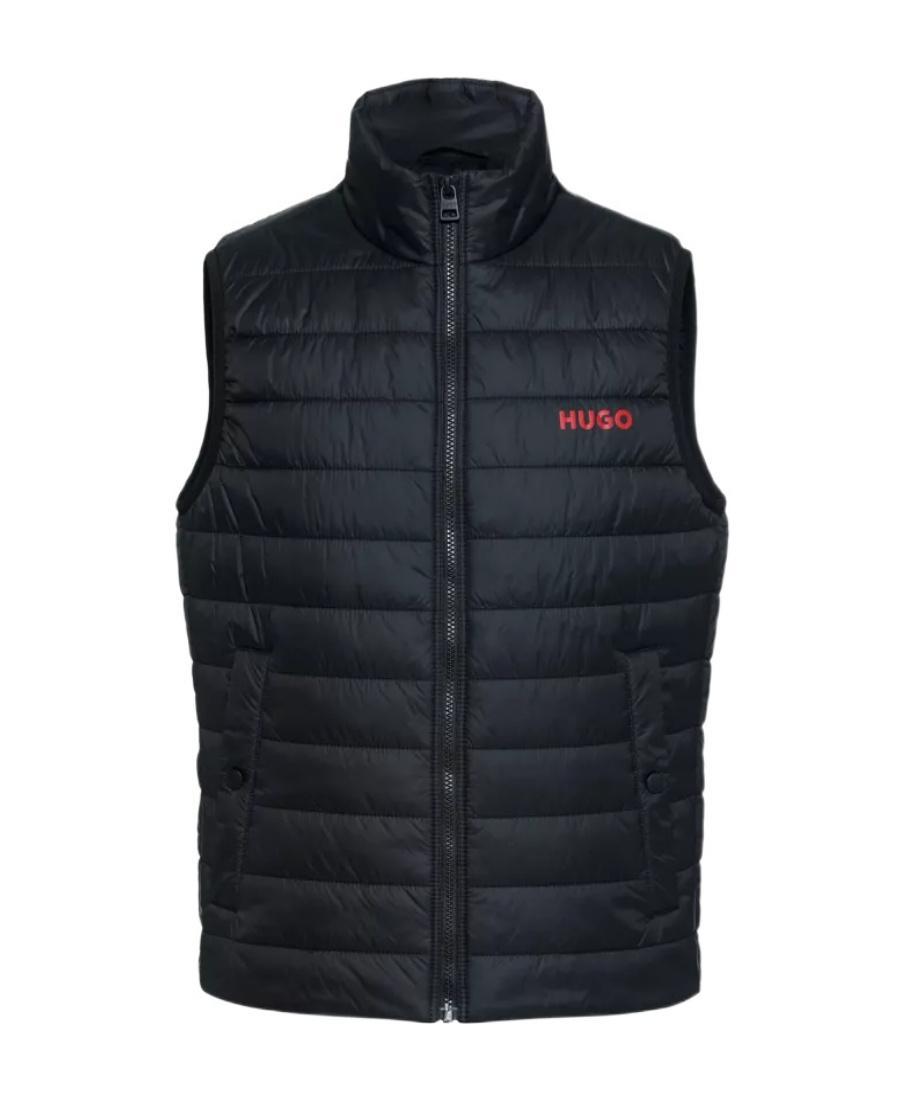 HUGO BOSS Padded Zip-up Gilet In Black Product Image