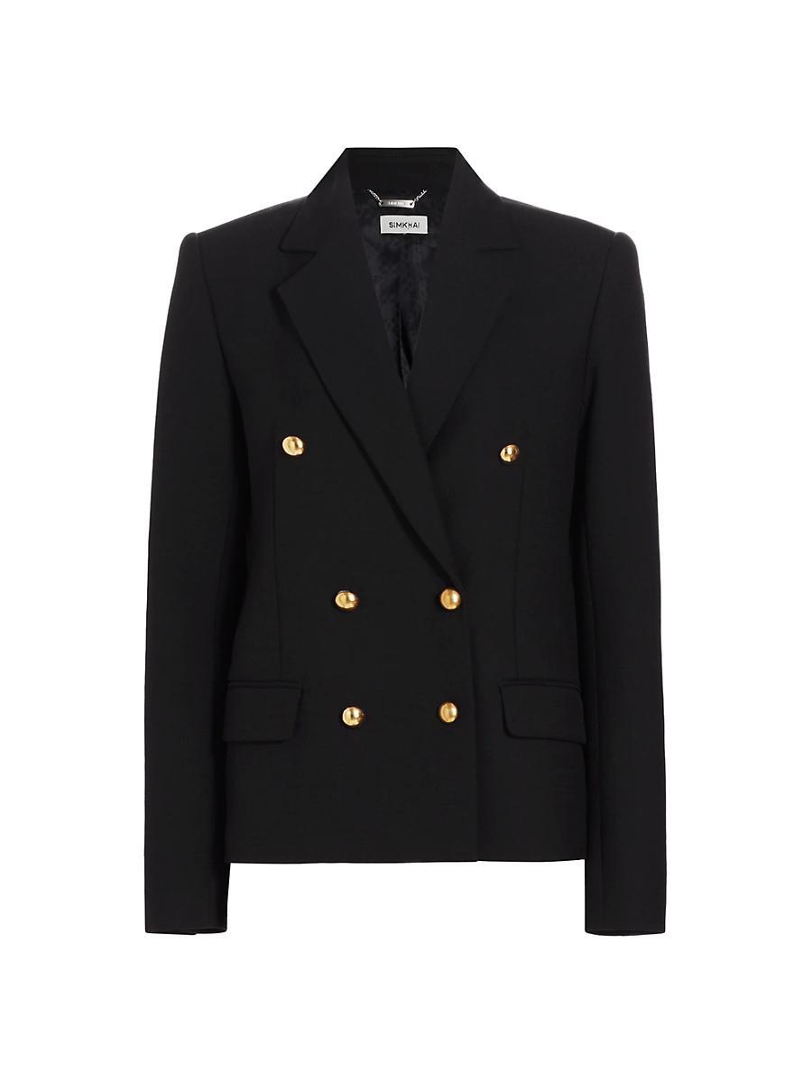 Womens Becky Double-Breasted Blazer Product Image