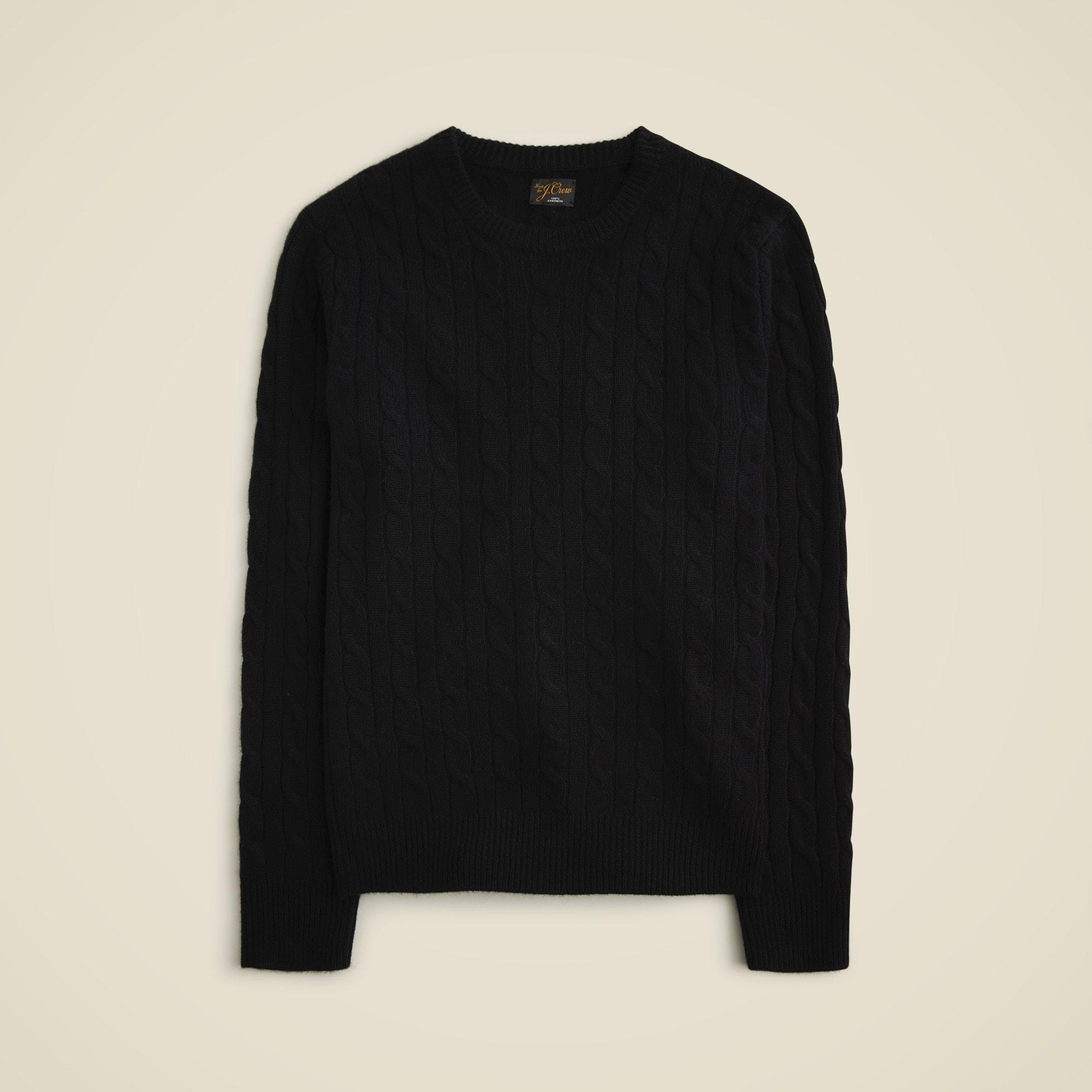 Cashmere cable-knit sweater Product Image