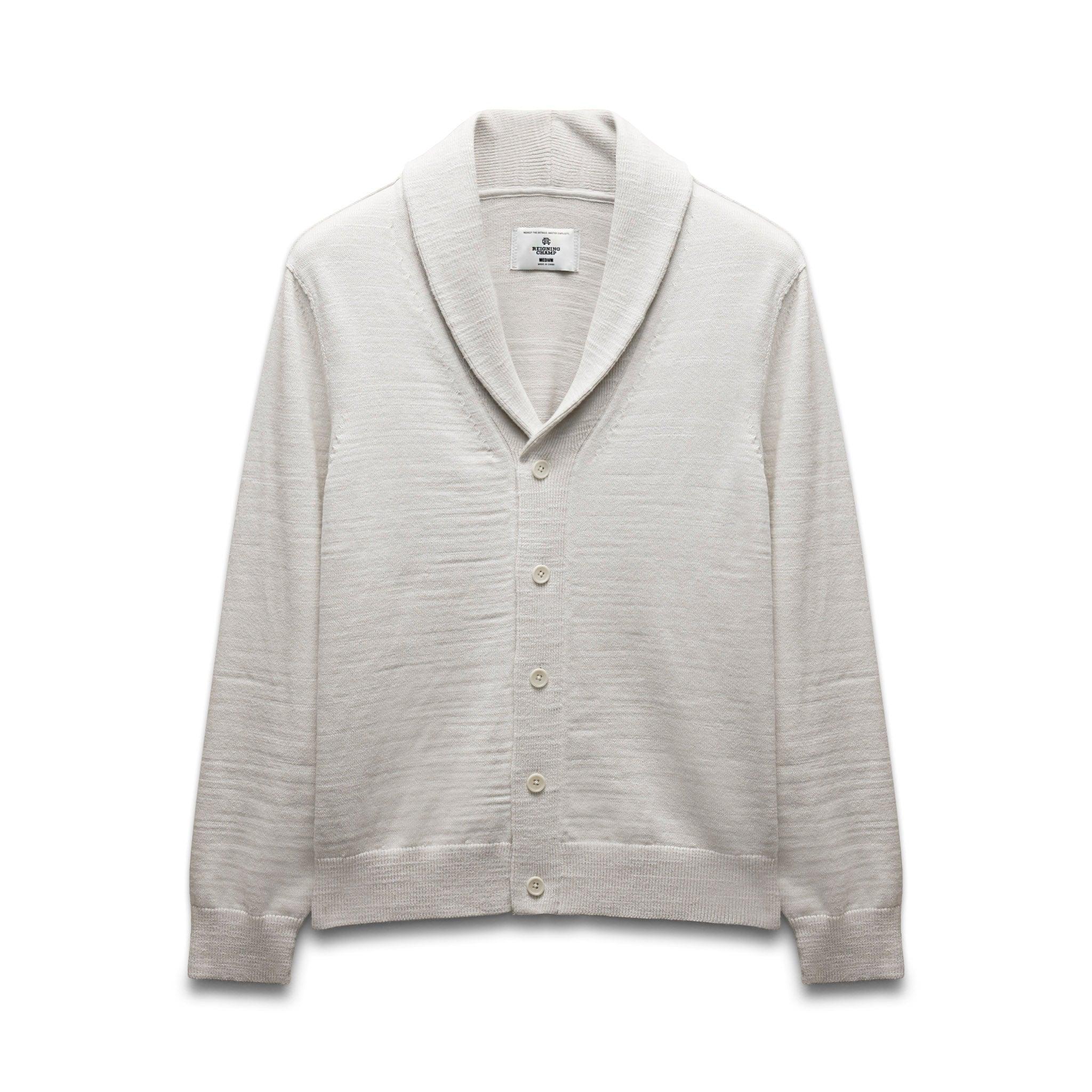 Cotton Slub Laurel Shawl Cardigan Male Product Image
