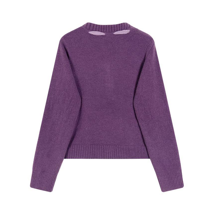 Plain Bow Cardigan Product Image