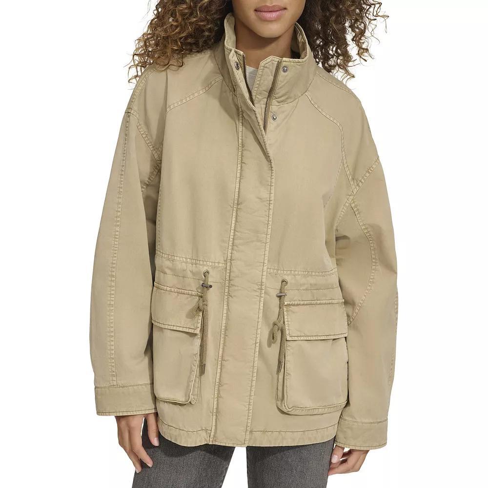 Women's Levi's® Lightweight Stand Collar Anorak Military Jacket, Size: XS, Green Product Image