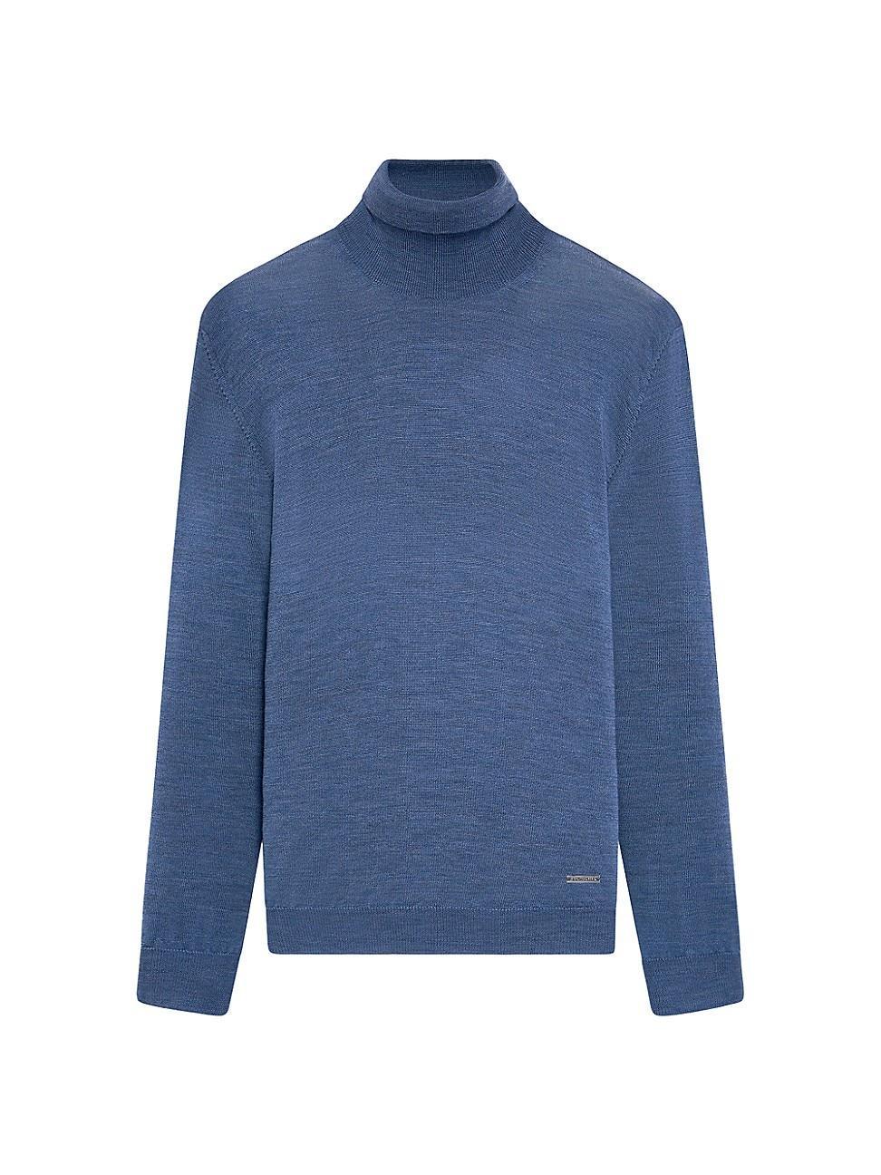 Mens Wool Turtleneck Sweater Product Image